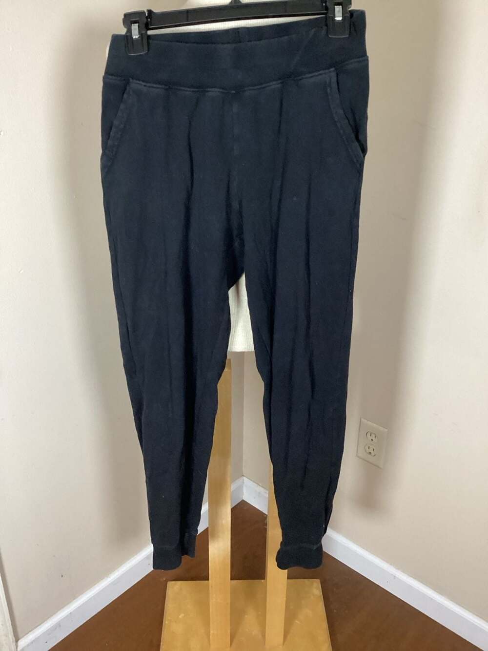 Pact Organic Cotton Jogger Sweatpants Black Size S